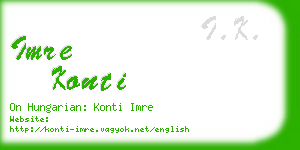 imre konti business card